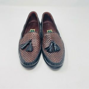Cole Haan Basket Weave Tasseled Loafers